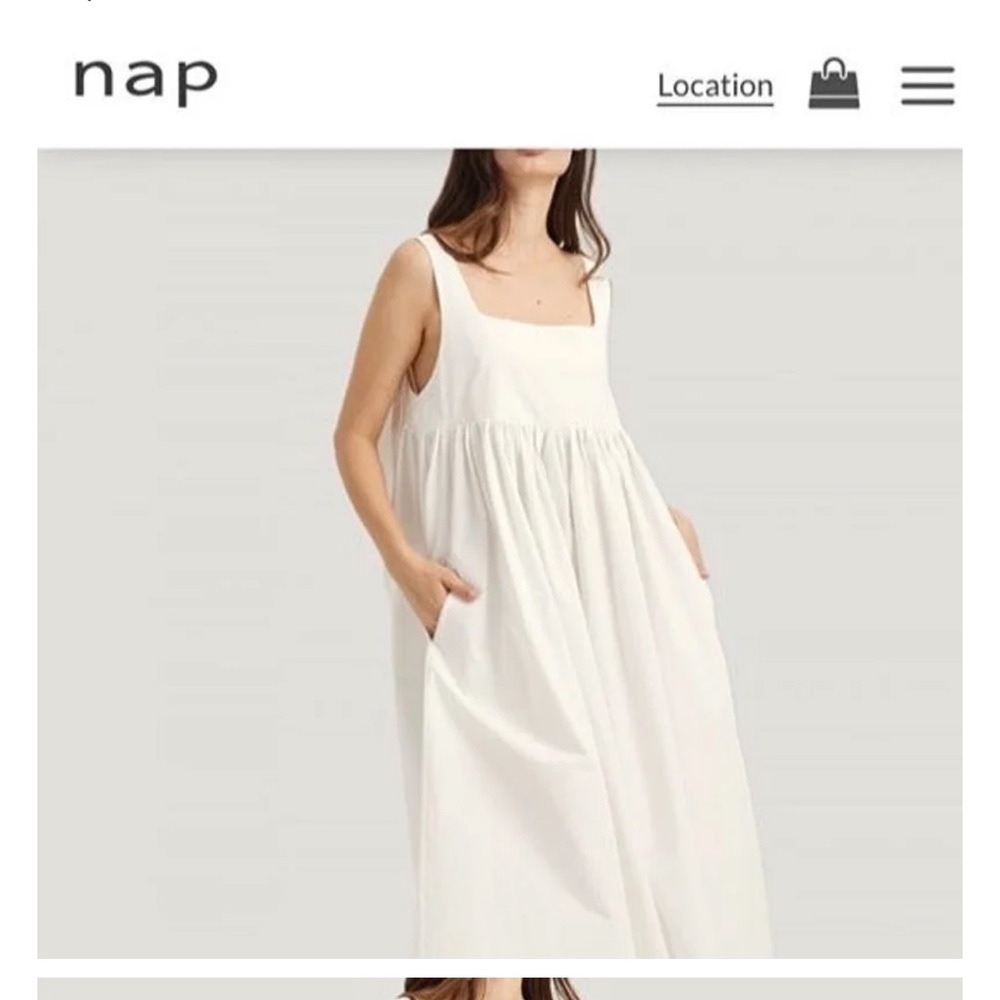 Nap white sleep bunny dress